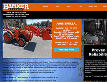 Tablet Screenshot of hammer-equipment.com